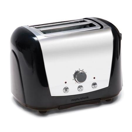 Morphy Richards 44261 Accents Black Polished Toaster 2 Slice