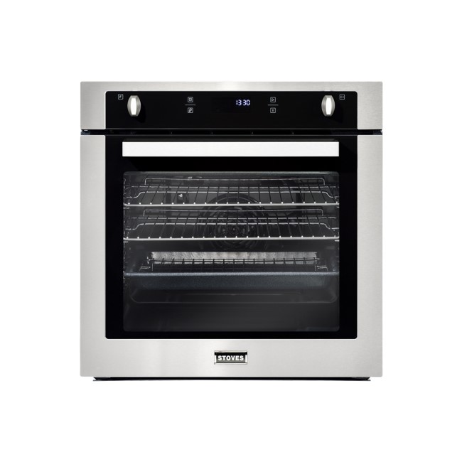 Stoves SEB602PY 73L Built-in Single Multifunction+ Oven With Pyrolytic Cleaning - Stainless steel
