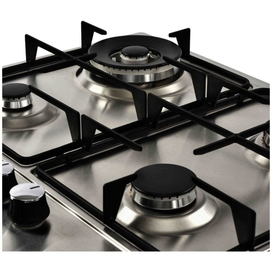 Belling GHU602GC 58cm Front Control Four Burner Gas Hob - Stainless