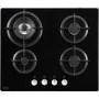 Belling 60cm 4 Burner Gas-on-Glass Gas Hob - Black
