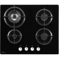 Belling 60cm 4 Burner Gas-on-Glass Gas Hob - Black