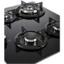 Belling 60cm 4 Burner Gas-on-Glass Gas Hob - Black