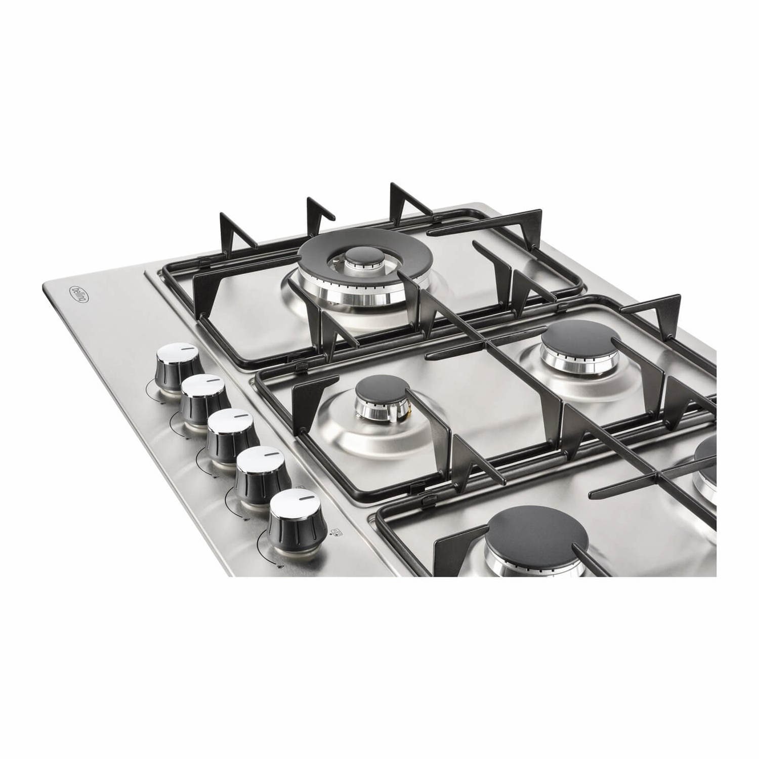 Belling GHU602GC 60cm Front Control Four Burner Gas Hob Stainless Steel 
