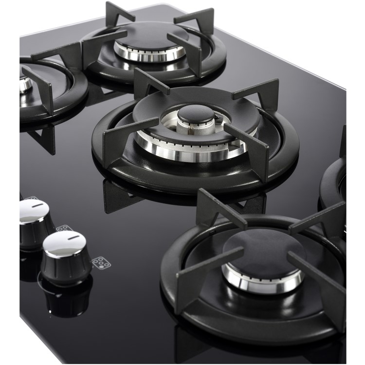 Belling 75cm Gas on Glass 5 Burner Gas Hob - Black