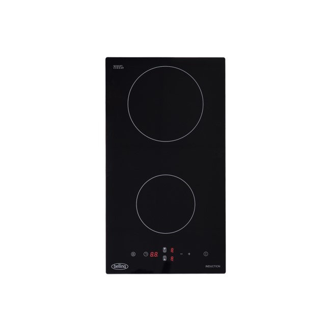 GRADE A1 - Belling IH302T 30cm Touch Control Two Zone Induction Hob - Black