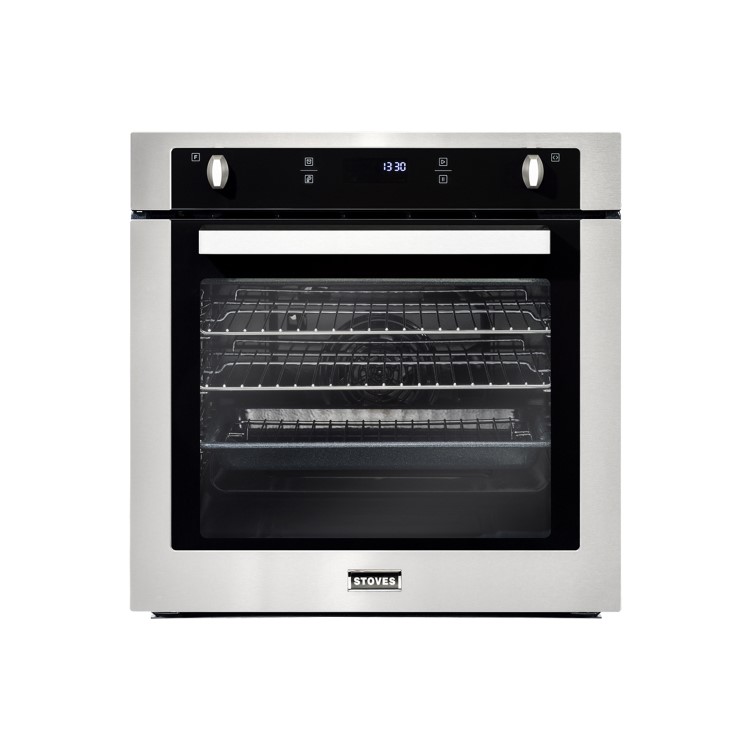 Stoves SEB602F 73L Built-in Single Fan Oven With Programmable Timer - Stainless steel