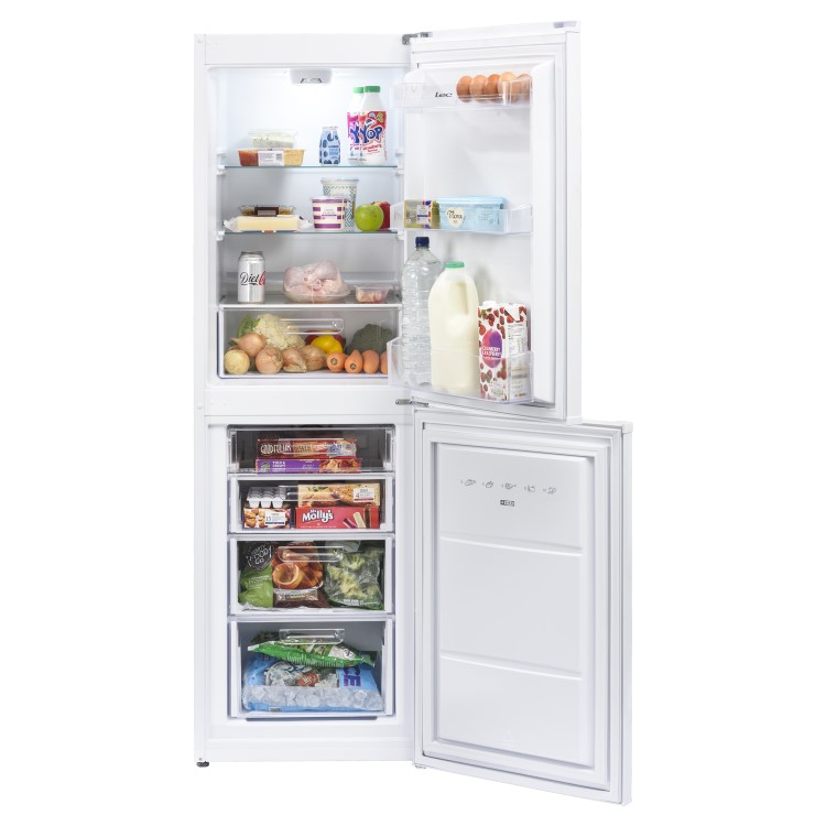 Refurbished Lec TF55178W Freestanding 149 Litre 50/50 Frost Free Fridge Freezer White