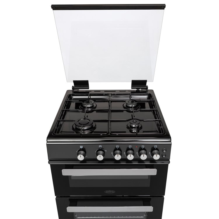 Belling FSG608Dc 60cm Double Oven Gas Cooker - Black