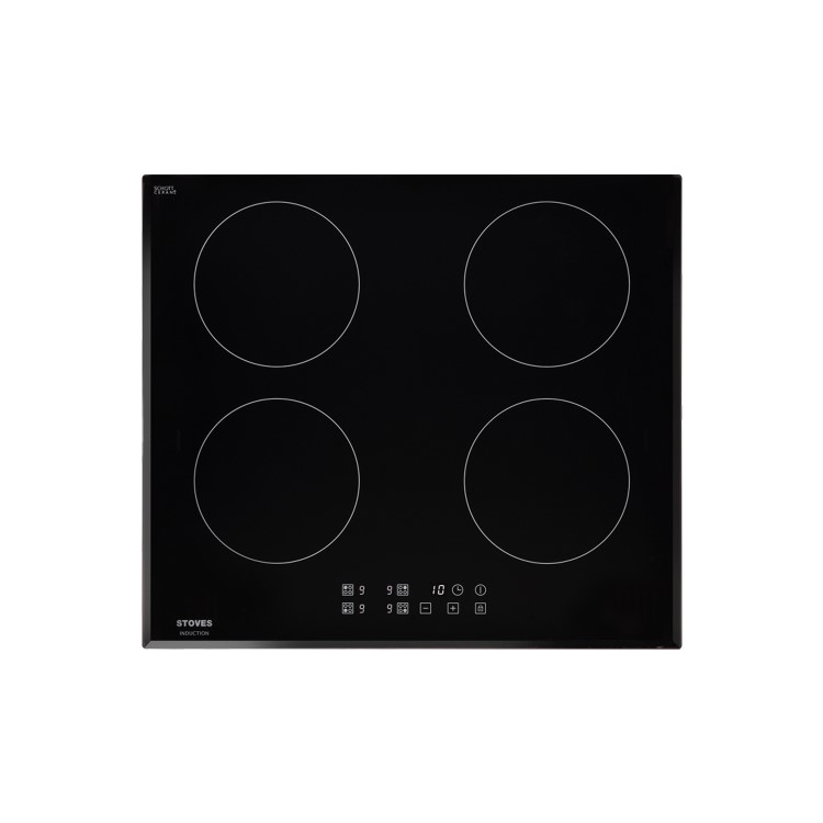 Stoves Touch Control 60cm 4 Zone Induction Hob With 13A Plug - Black