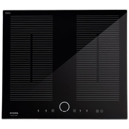 Stoves 444410188  SIH60SSTC Touch Control 60cm Four Zone Induction Hob With 2 Bridge Zones - Black