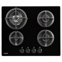 A1/444410193 Refurbished Stoves GTG60C 4 Burner Gas-on-Glass Hob Black