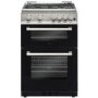 GRADE A2 - New World DF600MD 60cm Dual Fuel Cooker With Glass Lid - Silver