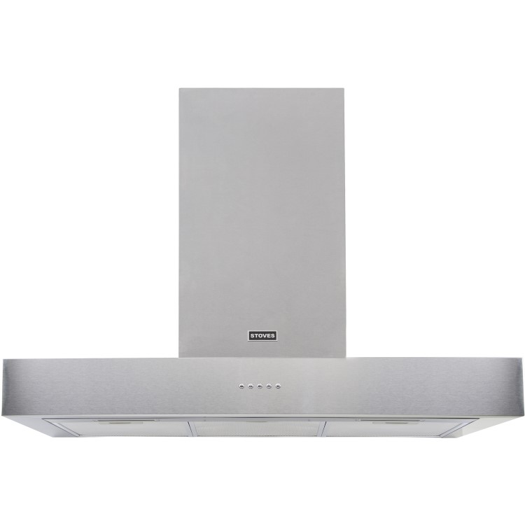 Stoves Sterling S900 90cm Flat Cooker Hood - Stainless Steel