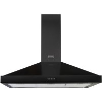 GRADE A1 - Stoves Sterling S900 90cm Chimney Cooker Hood - Black