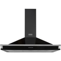 Refurbished Stoves Richmond S1000 100cm Chimney Cooker Hood With Rail Black