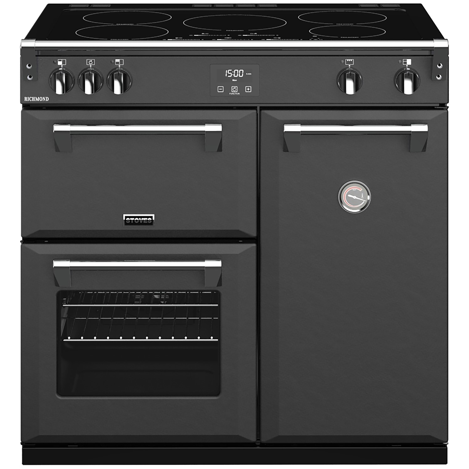 Stoves S900ei 90cm Electric Range Cooker With Induction Hob Anthracite Grey 444410253 Appliances Direct
