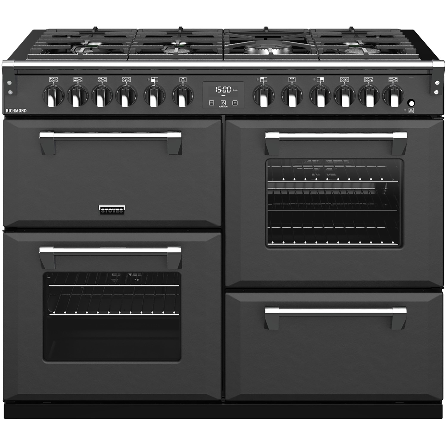 Stoves Richmond S1100DF 110cm Dual Fuel Range Cooker - Anthracite Grey