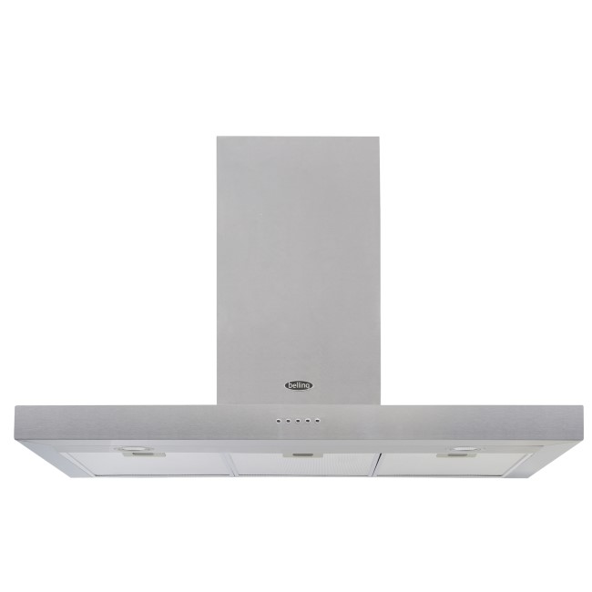 Refurbished Belling Cookcentre 110 Chim 110cm Flat Chimney Cooker Hood - Stainless Steel
