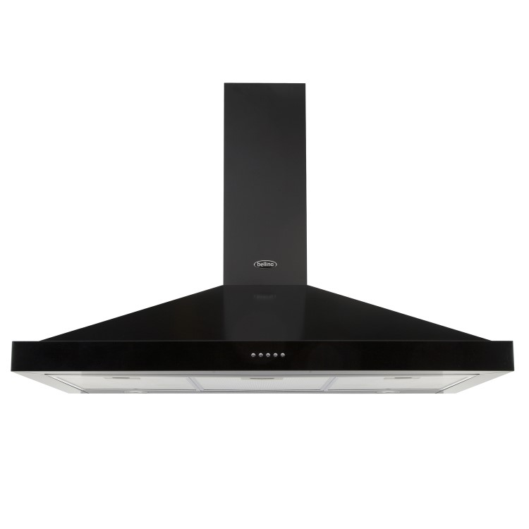 Belling Farmhouse 100 Chim 100cm Chimney Cooker Hood - Black