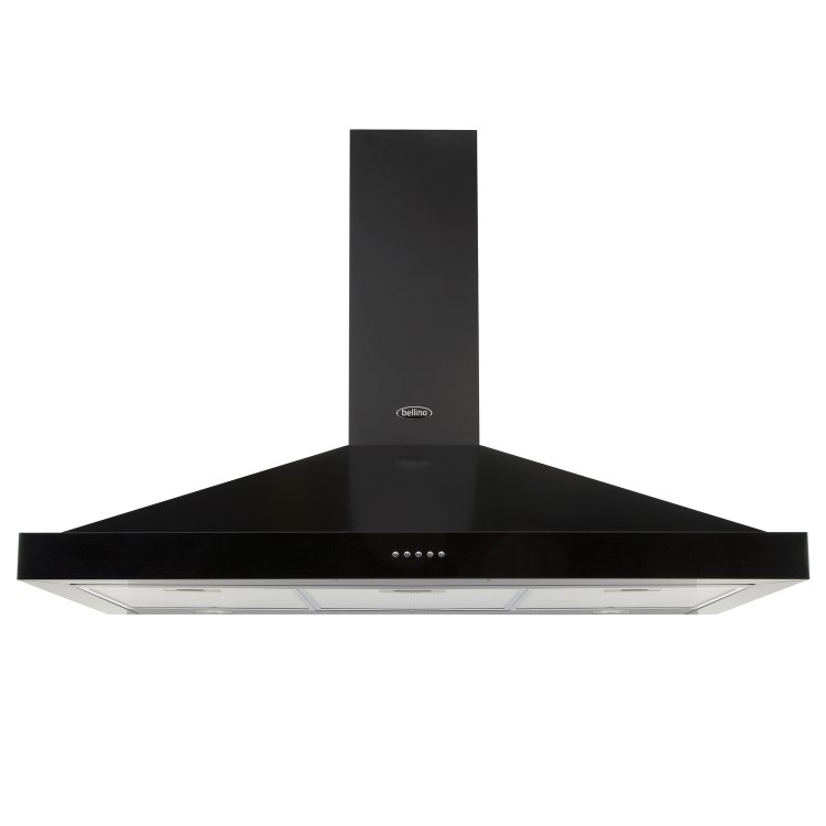 Belling Farmhouse 110cm Chimney Cooker Hood - Black