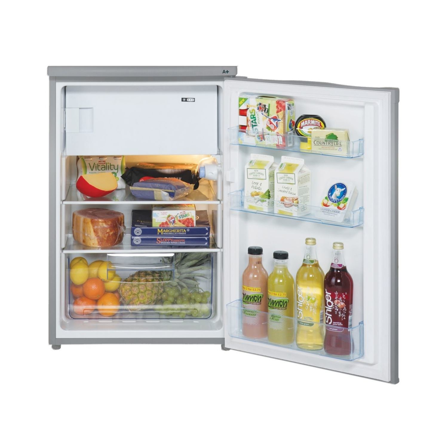 Lec 113 Litre Freestanding Fridge Silver 444410484 Appliances Direct
