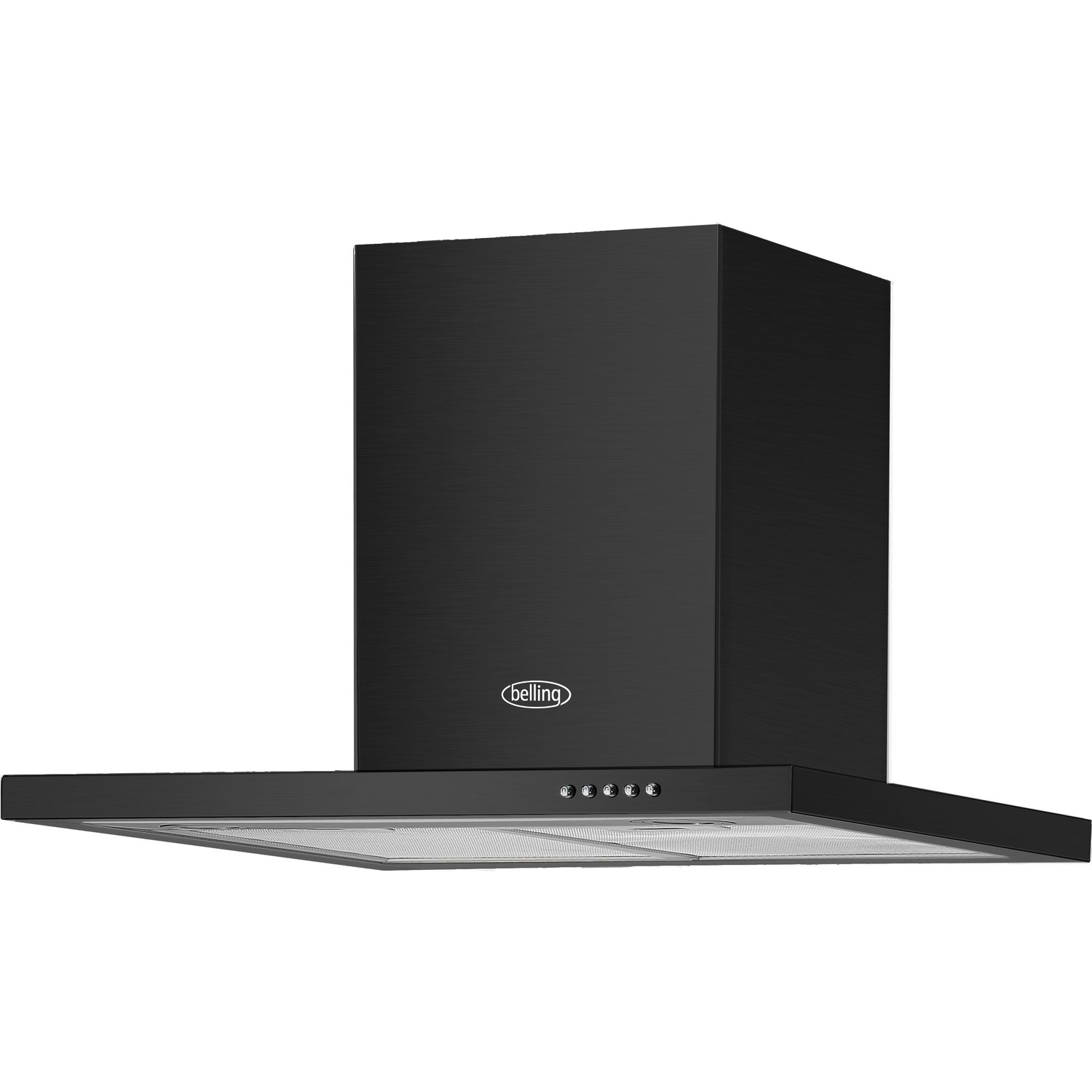 Belling 60 BCH 60cm Chimney Cooker Hood Black 444410717 Appliances Direct