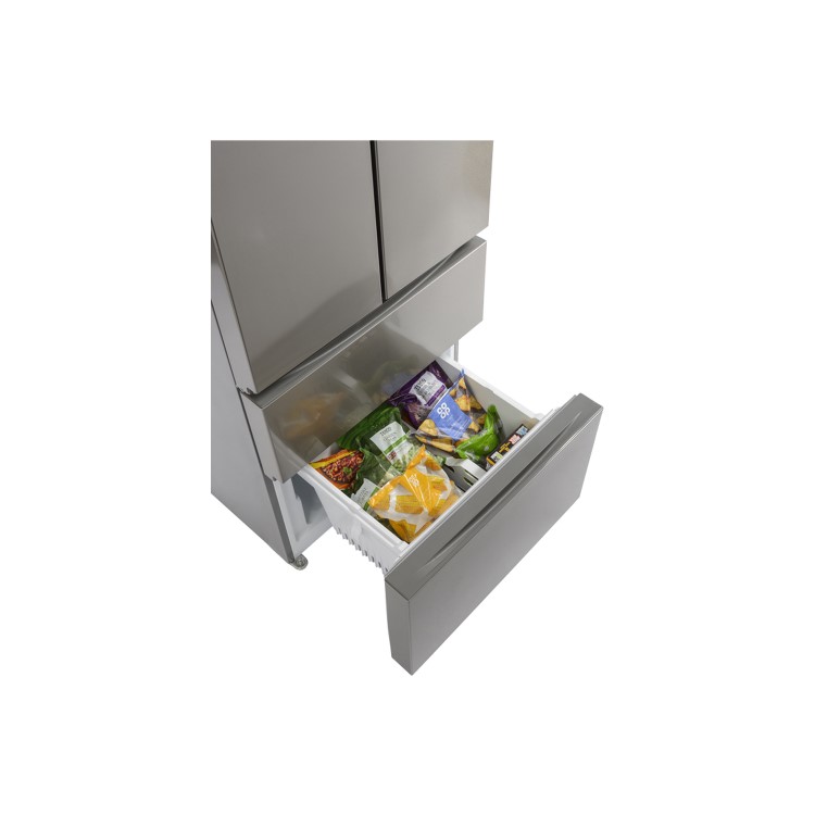 Stoves FD70189 70cm Wide French Door Freestanding Fridge Freezer - Stainless Steel