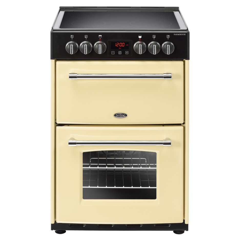 Belling Farmhouse 60E 60cm Double Oven Electric Mini Range Cooker With ...