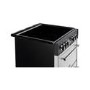 Refurbished Belling Farmhouse 60E 60cm Double Oven Electric Cooker With Ceramic Hob Silver