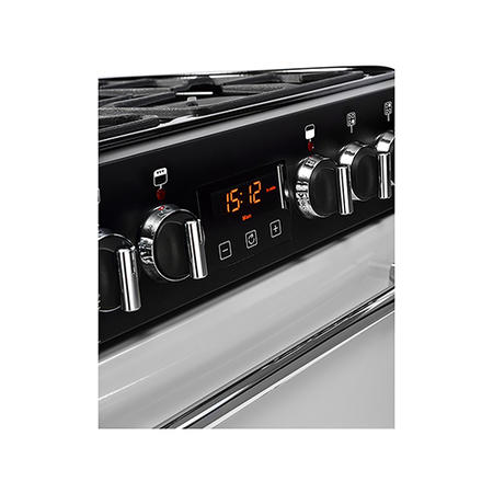 GRADE A3 - Belling Farmhouse 60DF 60cm Double Oven Dual Fuel Mini Range Cooker - Silver