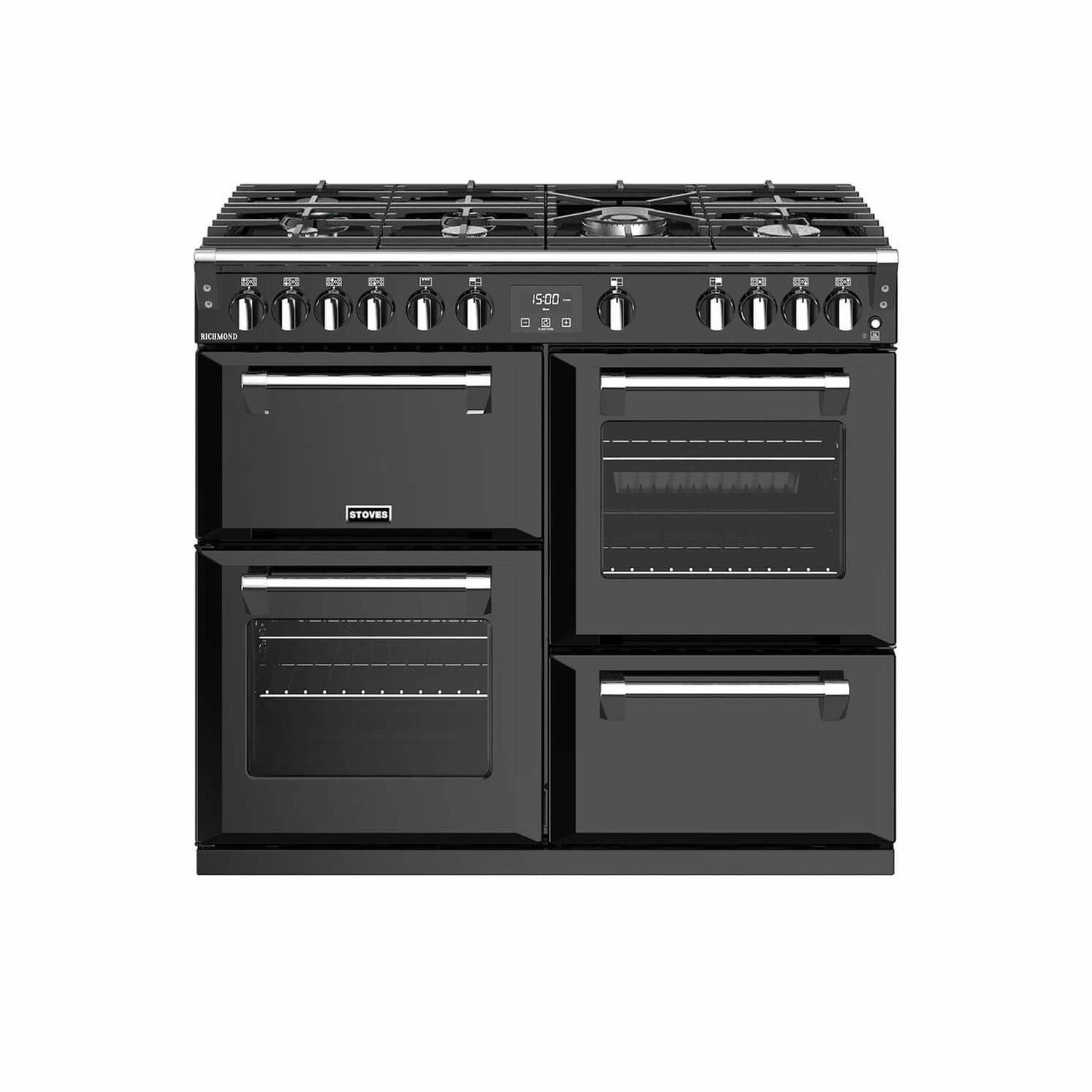 Stoves Richmond S1000G 100cm Gas Range Cooker - Black