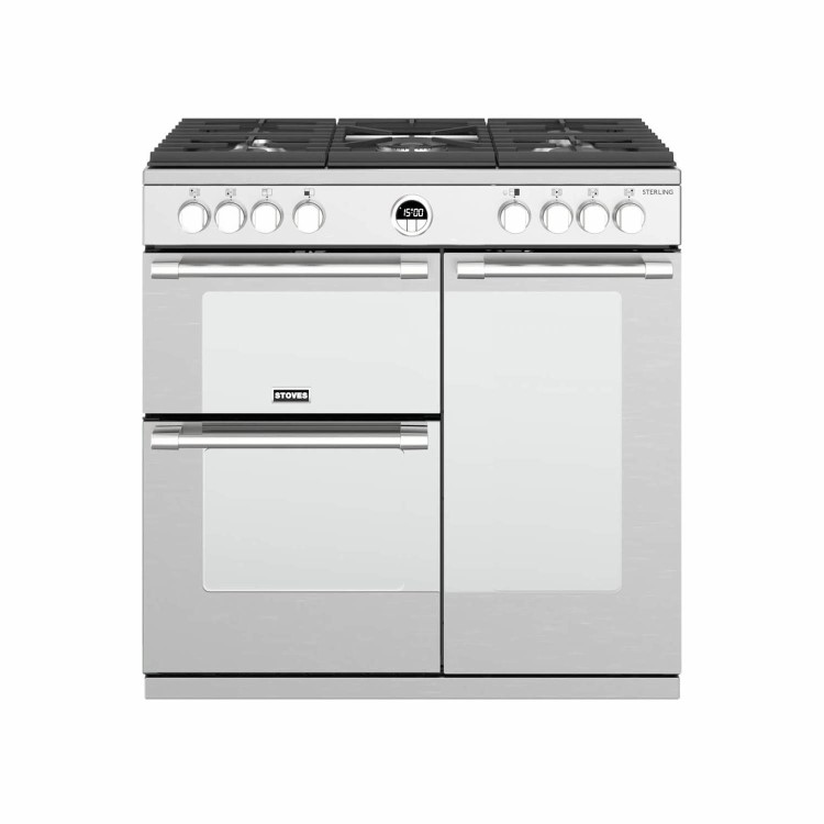 Stoves Sterling S900G 90cm Gas Range Cooker - Stainless Steel