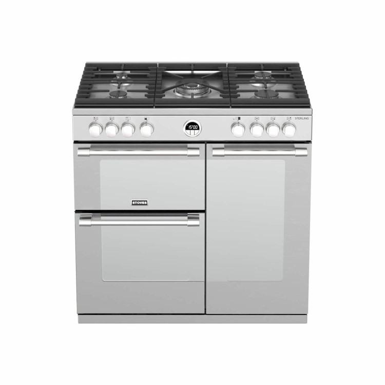 Stoves Sterling S900G 90cm Gas Range Cooker - Stainless Steel