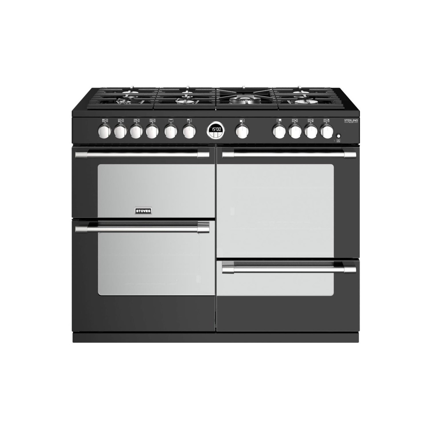 Stoves Sterling S1100G 110cm Black Gas Range Cooker