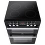 Refurbished Belling Cookcentre 60E 60cm Double Oven Electric Cooker with Ceramic Hob Black
