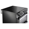 Refurbished Belling Cookcentre 60E 60cm Double Oven Electric Cooker with Ceramic Hob Black