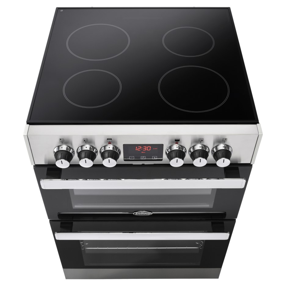 Belling Cookcentre 60E 60cm Double Oven Electric Cooker With Ceramic
