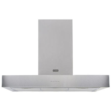 Stoves S1100 Sterling 110cm Flat Cooker Hood - Stainless Steel