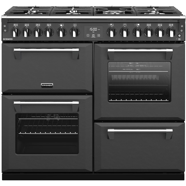 Stoves Richmond S1000DF MK22 100cm Dual Fuel Range Cooker Anthracite