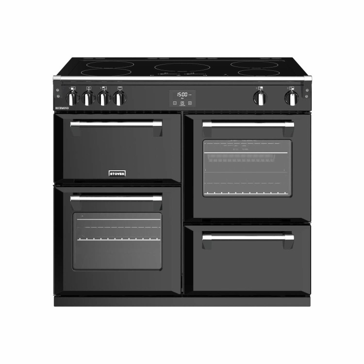 Refurbished Stoves Richmond S1000EI MK 100cm Electric Induction Range Cooker Black