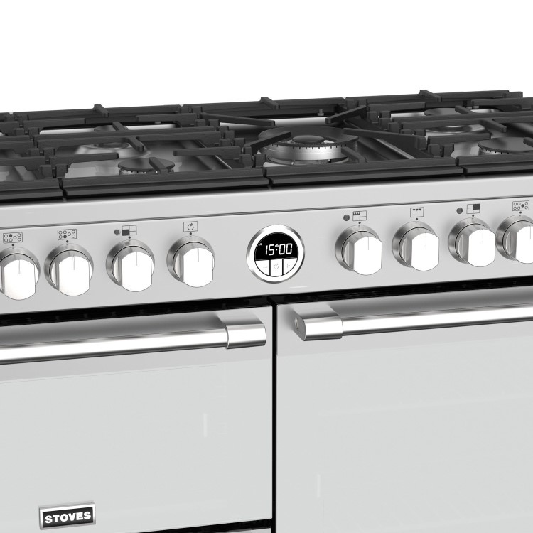 Refurbished Stoves Sterling S1000DF MK 100cm Dual Fuel Range Cooker Stainless Steel