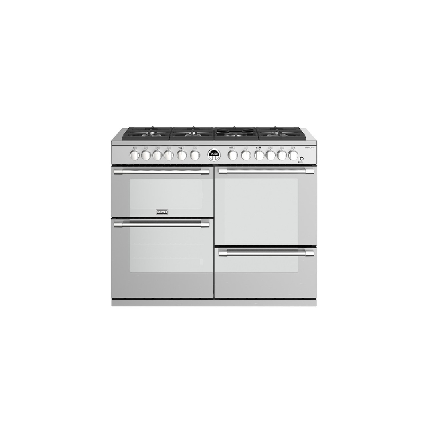 Stoves Sterling S1100DF 110cm Dual Fuel Range Cooker Stainless Steel