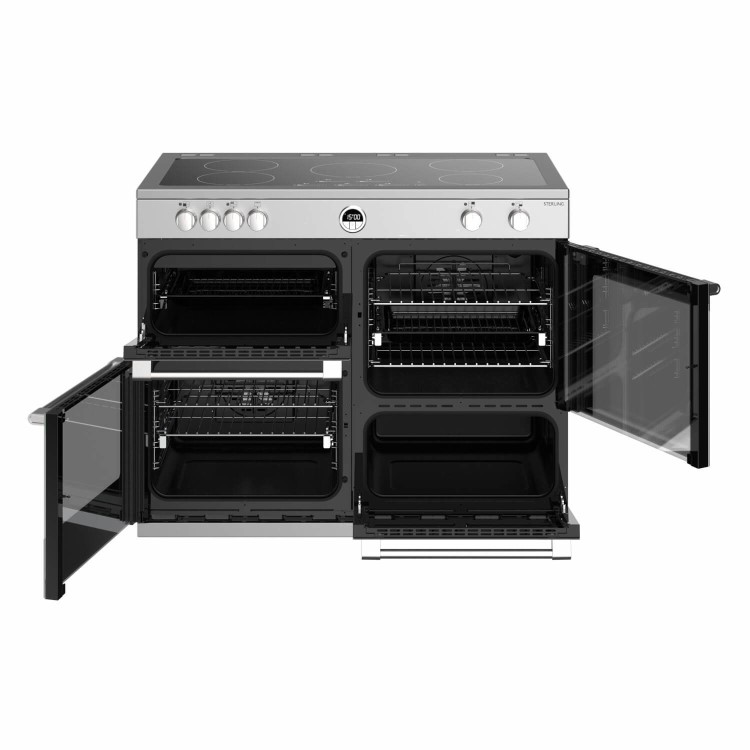 Stoves Sterling S1100Ei MK22 110cm Electric Induction Range Cooker - Stainless Steel