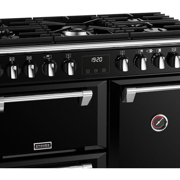 Stoves Richmond Deluxe D900DF 90cm Dual Fuel Range Cooker - Black
