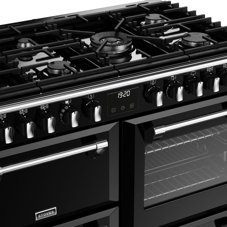 Stoves Richmond Deluxe D1000DF 100cm Dual Fuel Range Cooker - Black
