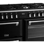 Stoves Richmond Deluxe D1000DF 100cm Dual Fuel Range Cooker - Black