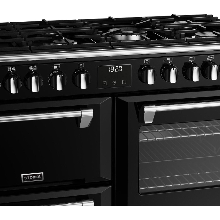 Stoves Richmond Deluxe D1000DF 100cm Dual Fuel Range Cooker - Black