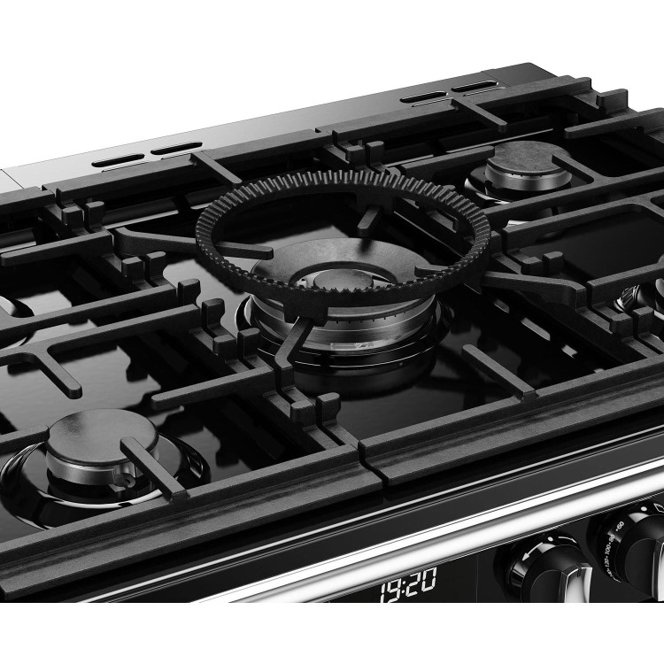 Stoves Richmond Deluxe D1000DF 100cm Dual Fuel Range Cooker - Black
