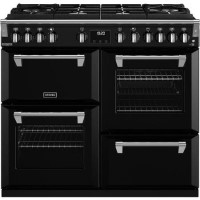 Stoves Richmond Deluxe D1000DF 100cm Dual Fuel Range Cooker - Black