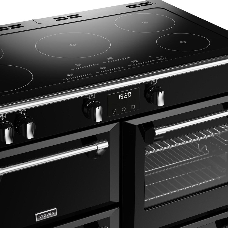 Stoves Richmond Deluxe D1000Ei 100cm Electric Range Cooker - Black